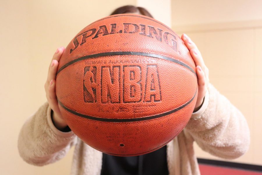 A great photo of a basketball taken by Ms. DiAsios photojournalists