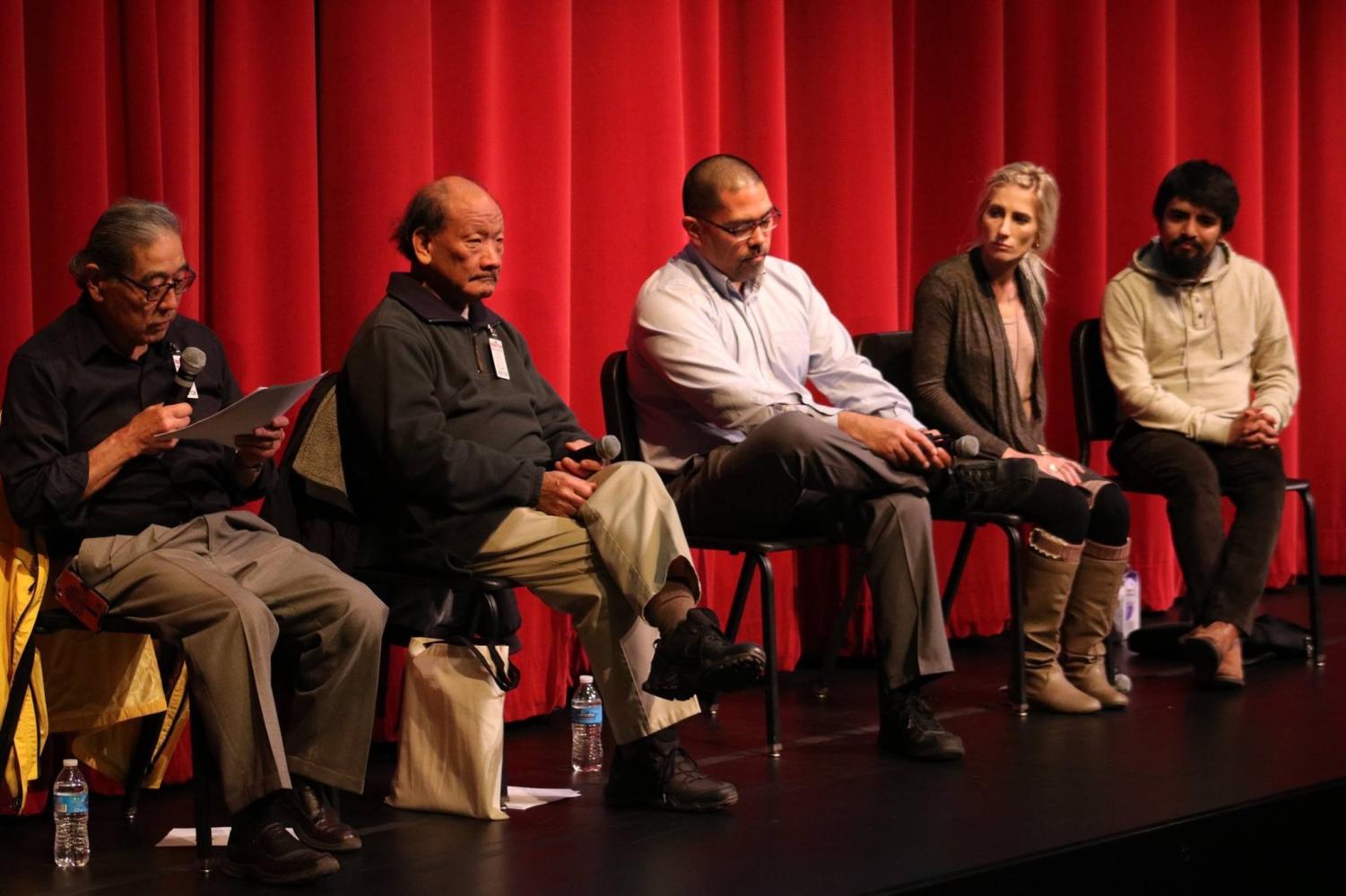 Guests speaking at the IPAC about WWII