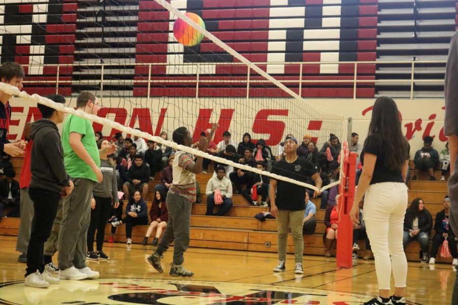 RHS GOALS Students vs. Staff volleyball game