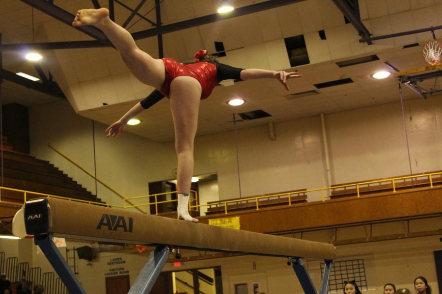 Girls gymnastics: RHS versus Lindbergh