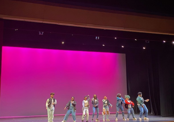 A photo of students representing BSU (Multiple Dances)