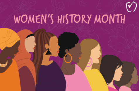 (Picture of 7 women of different races representing Women’s History Month)