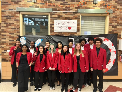 Group photo of Renton High School FCCLA members and posted on the Renton High School FCCLA Instagram account.