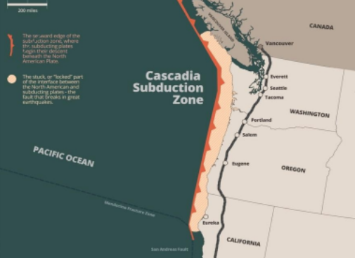 Image of the Cascadia Subduction Zone
