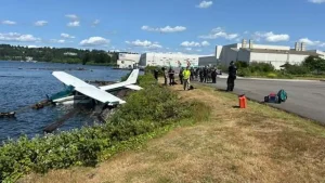 Picture of the plane crash in Renton, WA on June 1st, 2025.