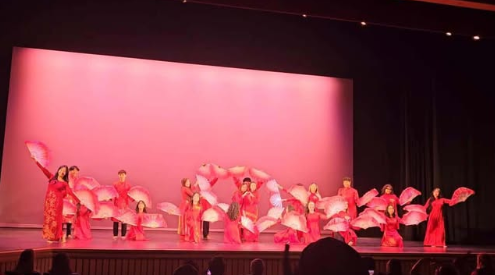 ASU performing the Fan Dance at RHS.