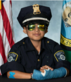 A photo of the “Chief for the Day” Ino Reyes Jr. 