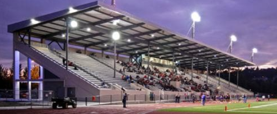 A photo of our stadium at the game. 