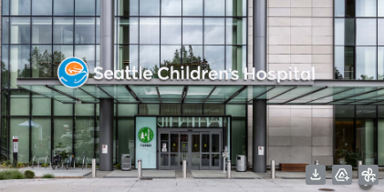 Picture of the front of Seattle children's hospital