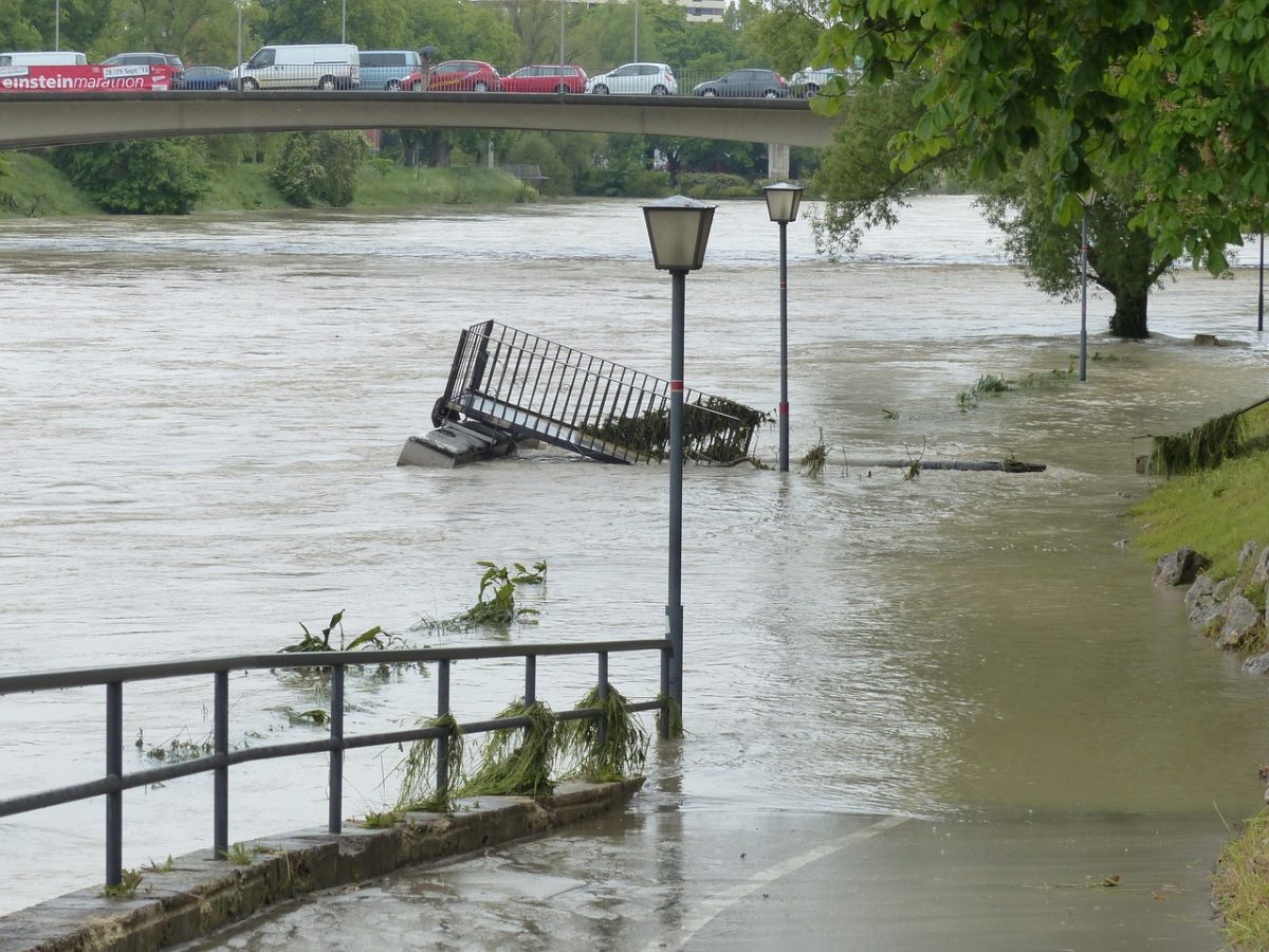 Photo of the flood.
