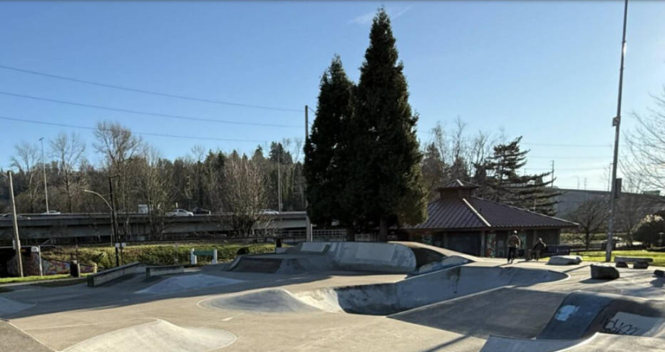 Photo of the current skatepark that was built 25 years ago. Photo by Drew Dotson/Renton Reporter.

