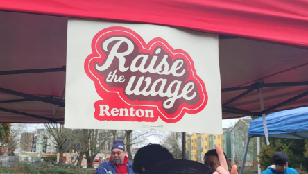 Raise the wage campaign logo.
https://www.king5.com/article/money/economy/renton-higher-minimum-wage/281-46f9f40d-a9bb-460c-87e9-d730e77f1403 