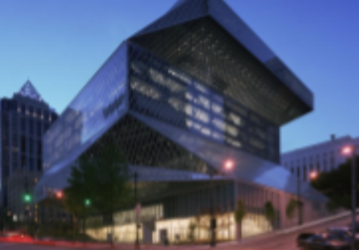 Photo of the Seattle Public Library.